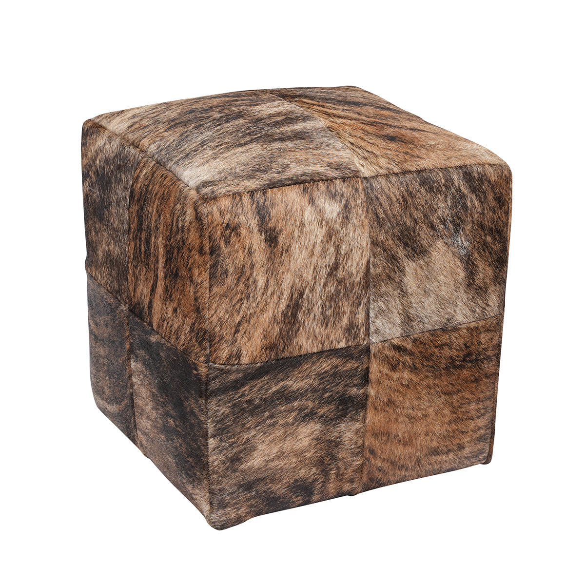 Natural Cowhide Poufs