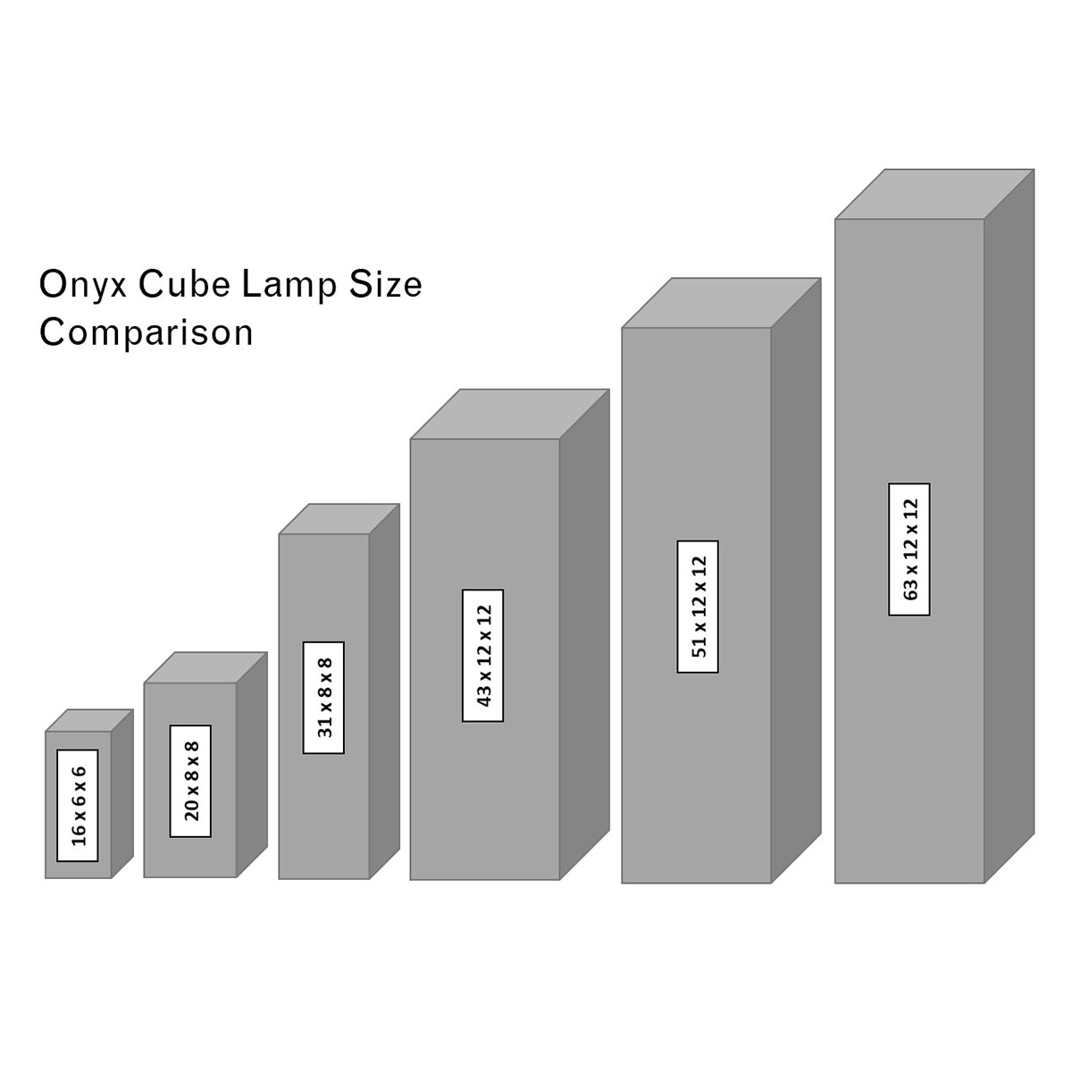 Multi Cube Onyx Lamp 106  20x8x8