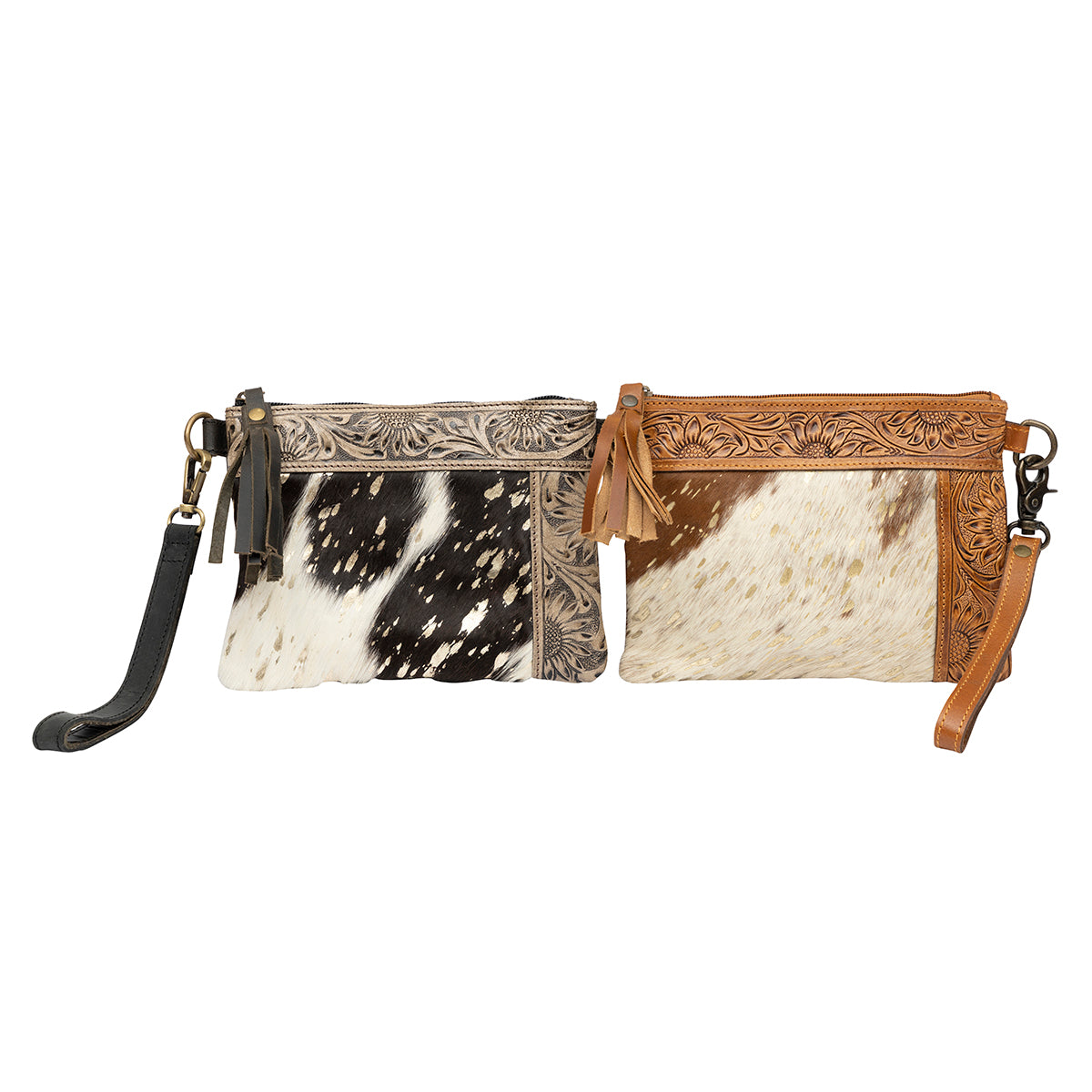 Embossed Edge Crossbody Purse