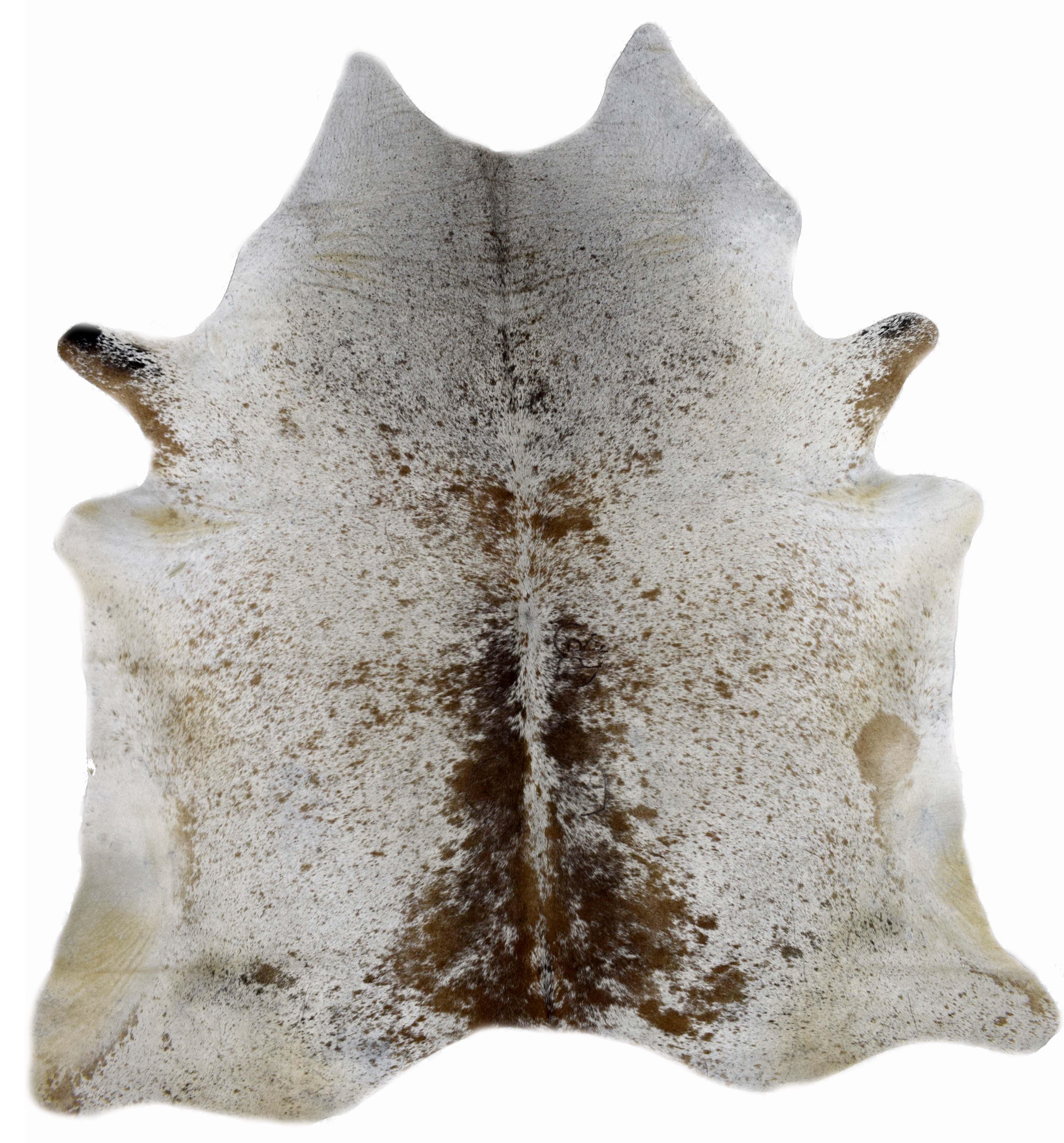 Brown & White Salt & Pepper Cowhide