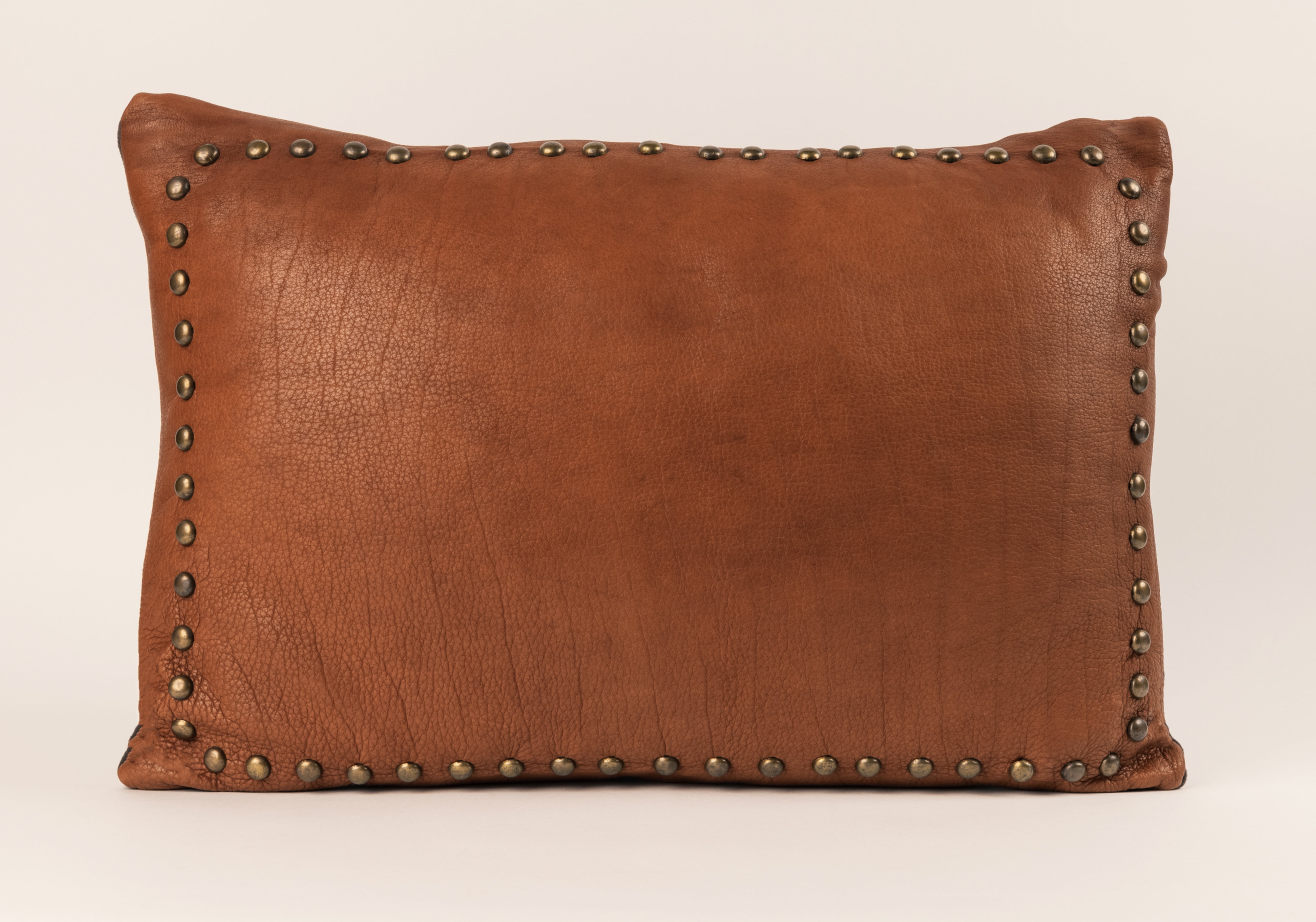 Tan color leather front with silver spots